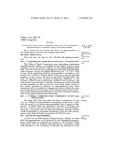 PUBLIC LAW 108–10—MAR. 11, [removed]STAT. 557 Public Law 108–10 108th Congress
