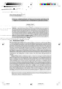 VISUAL COMPOSITION OF MALAY WOODCARVINGS  43 Jurnal Teknologi, 37(B) Dis. 2002: 43–52 © Universiti Teknologi Malaysia