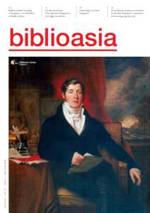 july 2012 · vol. 8 · issue 2 · issnRaffles and the founding of Singapore: An exhibition of Raffles’ letters