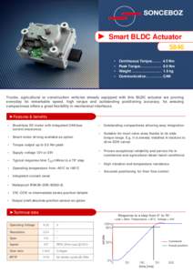 ► Smart BLDC Actuator 5846 • • • •