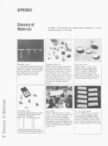 APPENDIX  Glossary of Materials  360
