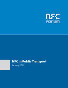 NFC in Public Transport January 2011