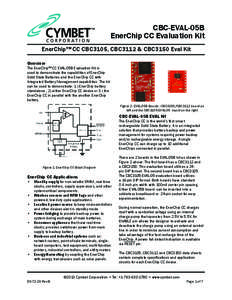 CBC-EVAL-05B EnerChip CC Evaluation Kit EnerChip™ CC CBC3105, CBC3112 & CBC3150 Eval Kit Overview  The EnerChip™ CC EVAL-05B Evaluation Kit is