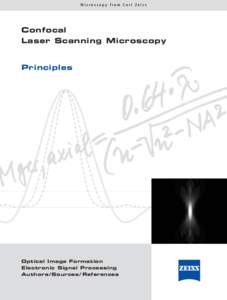 Microscopy from Carl Zeiss  Confocal Laser Scanning Microscopy  Principles