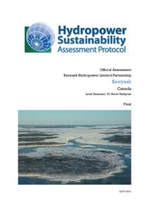 Hydropower Sustainability Assessment Protocol - Keeyask[removed]