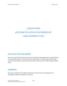 Zone File Access Concept Paper