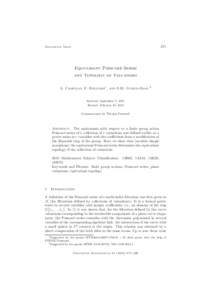 271  Documenta Math. Equivariant Poincar´ e Series