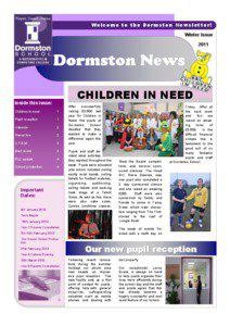Welcome to the Dormston Newsletter! WinterIssue Issue