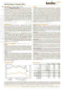 Monday Report 04 juillet 2016 Economie Marchés  Marché suisse