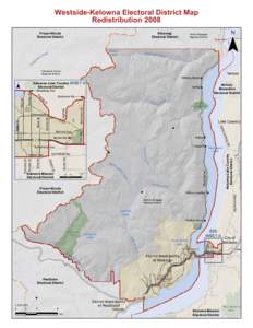 Westside-Kelowna Electoral District Map Redistribution 2008 Shuswap Electoral District  e