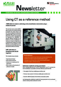 Newsletter Calibration of on-line classification instruments  Using CT as a reference method