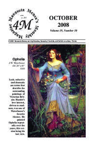 OCTOBER 2008 Volume 19, Number 10 © 2008 Manasota Mensa, serving Manatee, Sarasota, Charlotte, and DeSoto counties, Florida