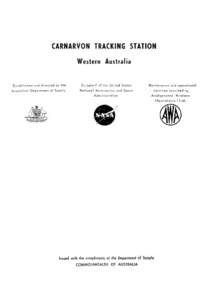 Carnarvon Tracking Station - Department of Supply booklet