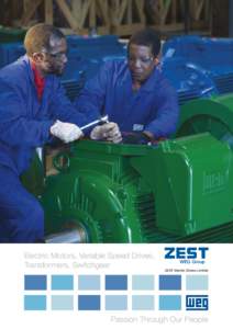 Electric Motors, Variable Speed Drives, Transformers, Switchgear WEG Group ZEST Electric Ghana Limited