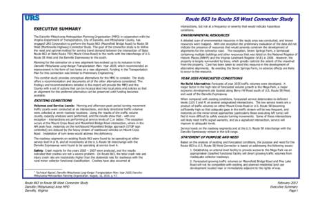 Microsoft Word - Route 863 Final Executive Summary.docx