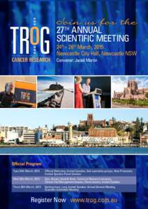 Join us for the  27TH ANNUAL SCIENTIFIC MEETING  24th - 26th March, 2015