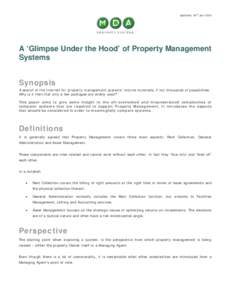 A ‘Glimpse Under the Hood’ of Property Management Systems