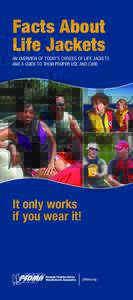 Facts About Life Jackets AN OVERVIEW OF TODAY’S CHOICES OF LIFE JACKETS AND A GUIDE TO THEIR PROPER USE AND CARE  It only works