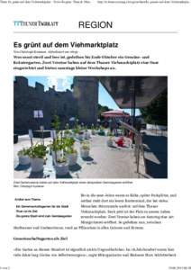 Thun: Es grünt auf dem Viehmarktplatz - News Region: Thun &慭瀻 Oberland - bernerzeitung.ch