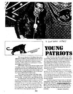 ht 4009 virottj  YOUNG PATRIOTS The story on the arrest of the Patriot Party which appeared in the March 2 Bird contained several inaccuracies because we had only partial information as we went