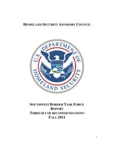 Southwest Border Task Force (SWBTF) Meeting