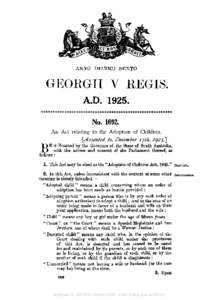 Adoption of Children Act 1925