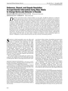 American Political Science Review  Vol. 103, No. 4 November 2009