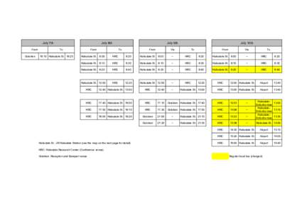 Microsoft PowerPoint - bus time table