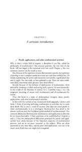Cambridge University Press[removed]4 - Why is There Philosophy of Mathematics at All? Ian Hacking Excerpt More information