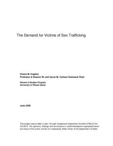 Microsoft Word - Demand for Victims.doc