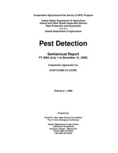 CAPS 2005 Pest Detection semiannual narrative rpt MASTER.d…
