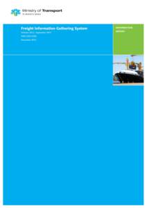 Freight Information Gathering System Report October 2012 to September 2013