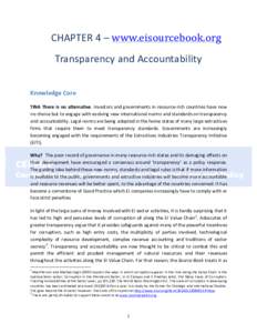 	
    CHAPTER	
  4	
  –	
  www.eisourcebook.org	
  	
   Transparency	
  and	
  Accountability	
    	
  