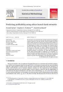 Predicting profitability using advice branch bank networks