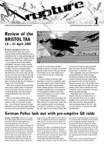 SEND STUFF TO   GUMPTION STUCK TO OUR SOULS – MAY 2007 Review of the BRISTOL TAA