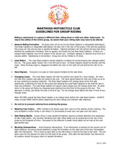 Microsoft Word - Guidelines WMC Group Riding[removed]doc