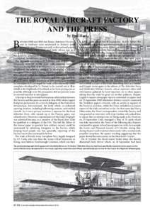 THE ROYAL AIRCRAFT FACTORY AND THE PRESS B  by Paul Hare
