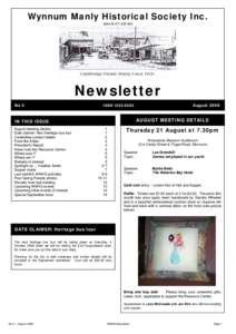 Wynnum Manly Historical Society Inc. ABNNewsletter No 5