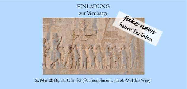 EINLADUNG zur Vernissage 2. Mai 2018, 18 Uhr, P3 (Philosophicum, Jakob-Welder-Weg)  Septimius Severus