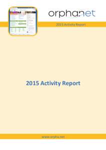 lkjlkjhjhhon––  2015 Activity Report 2015 Activity Report