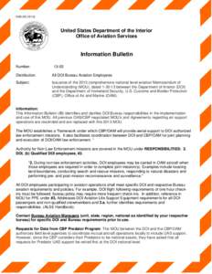 OAS[removed]United States Department of the Interior Office of Aviation Services  Information Bulletin