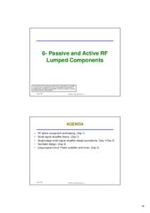 Microsoft PowerPoint - 6 RF transistor and components