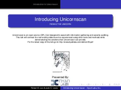 Introducing Unicornscan - RIDING THE UNICORN