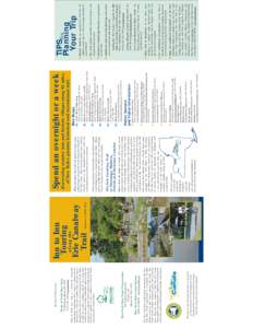Brochure Produced by:  This Inn to Inn Touring brochure is intended to help promote the development of the Canalway Trail and trail-related heritage tourism along the Erie Canal System.