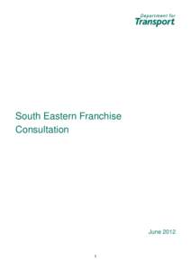 South Eastern Franchise Consultation June[removed]