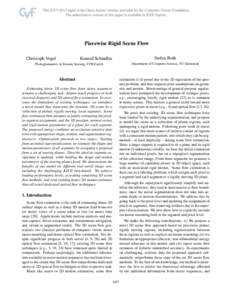 2013 IEEE International Conference on Computer Vision  Piecewise Rigid Scene Flow