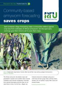 Research into Use: Pocket Guide No.  5 Community-based armyworm forecasting