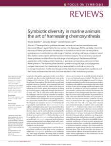 focus on symbiosis  REVIEWS Symbiotic diversity in marine animals: the art of harnessing chemosynthesis Nicole Dubilier*, Claudia Bergin* and Christian Lott*‡