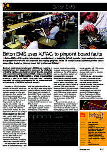 Briton EMS uses XJTAG to pinpoint board faults