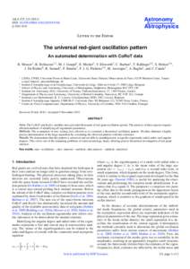 The universal red-giant oscillation pattern